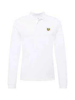 Lyle & Scott Langarm Poloshirt Herren gelb/schwarz/wei
