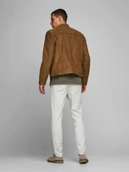 JACK & JONES Herren JJEROCKY JACKET NOOS Kunstlederjacke (1-St) Cognac
