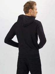 Jack and Jones Herren Kapuzenpullover Zip Sweatjacke Schwarz