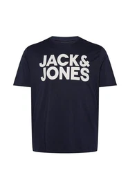 Jack & Jones T-Shirt JJECorp LOGO TEE SS O-NECK navy/wei