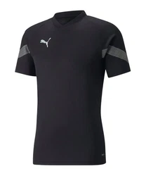 PUMA T-Shirt teamFINAL Trainingsshirt kurzarm Schwarz/Grau/Rot/Dunkelgrau/Dunkelblau