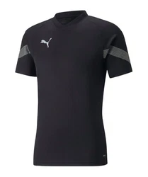 PUMA T-Shirt teamFINAL Trainingsshirt kurzarm Schwarz/Grau/Rot/Dunkelgrau/Dunkelblau