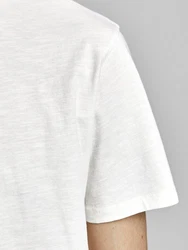 JACK & JONES T-Shirt 'Basher' Weiß/Creme/Khaki