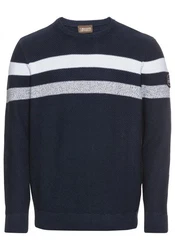 Man's World Rundhalspullover Dunkelblau/Blau/Hellblau