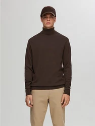 SELECTED HOMME Strickpullover SLHBERG ROLL NECK SLHBerg