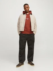 JACK & JONES Sweatshirt Hoodie JORVesterbro Orange/Rot/Braun/Dunkelrot