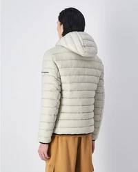 Champion Steppjacke Hooded Jacket Beige/Grau/Weiß/Khaki/Orange