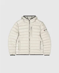 Champion Steppjacke Hooded Jacket Beige/Grau/Weiß/Khaki/Orange