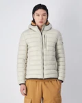 Champion Steppjacke Hooded Jacket Beige/Grau/Weiß/Khaki/Orange