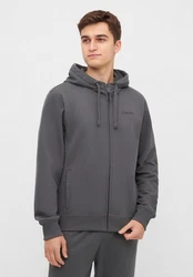 Bench. Sweatjacke BRAXTON Dunkelgrau/Hellgrau/Grau