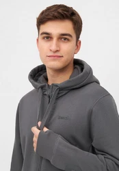 Bench. Sweatjacke BRAXTON Dunkelgrau/Hellgrau/Grau