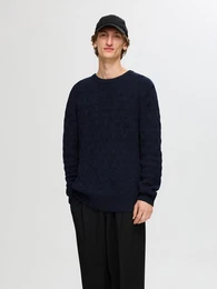 Strickpullover SLHCALLIS LS KNIT CABLE CREW NECK NOOS