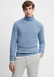 Rollkragenpullover CINUPIO mit Strickbndchen