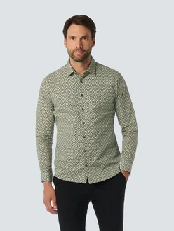 NO EXCESS Hemd Dunkelgrün/Grün/Khaki