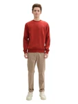 TOM TAILOR Denim Sweatshirt  Braun/Rot/Orange