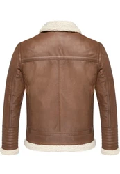 Amaci&Sons Lederjacke OATMAN Braun/Dunkelbraun
