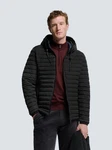 NO EXCESS Jacke Hooded Short Fit Schwarz/Grau