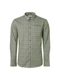 Langarmhemd - Freizeithemd - Hemd -Shirt Stretch Allover Printed