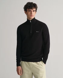 Troyer COTTON PIQUE HALF ZIP mit Piqu-Struktur
