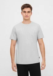 Bench T-Shirt WORSLEY Grau/Hellgrau/Beige