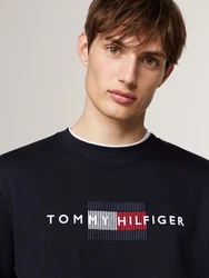 Tommy Hilfiger Sweatshirt HILFIGER FLAG EMBRO SWEATSHIRT mehrfarbig/blau
