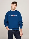 Tommy Hilfiger Sweatshirt HILFIGER FLAG EMBRO SWEATSHIRT blau