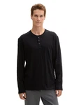 TOM TAILOR Henleyshirt mit Henley Ausschnitt Dunkelgrau/Grau/Hellgrau/Grün