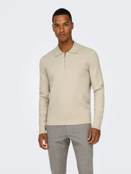 ONLY & SONS Pullover ONSCooper Khaki/Beige/Weiß/Braun