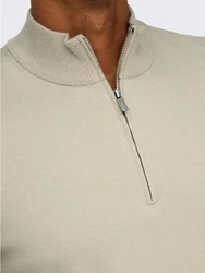 ONLY & SONS Troyer ONSCOOPER REG 12 HALF ZIP HIGH NECK KNIT 