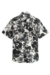 Kurzarmhemd Regular Fit Kurzarmhemd mit Print (1-tlg)