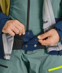 Ortovox Hybridjacke 3L DEEP SHELL JACKET Grün/Türkis/Blau