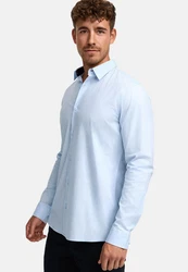 Indicode Langarmhemd INKamby Hellblau/Blau