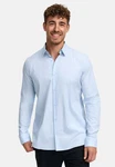 Indicode Langarmhemd INKamby Hellblau/Blau