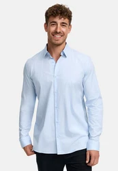 Indicode Langarmhemd INKamby Hellblau/Blau