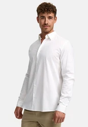 Indicode Langarmhemd INKamby Weiß/Creme/Grau/Khaki
