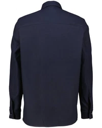 Drykorn Langarmhemd Overshirt SELTON Dunkelblau