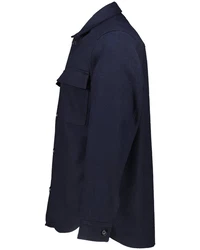 Drykorn Langarmhemd Overshirt SELTON Dunkelblau