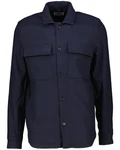 Drykorn Langarmhemd Overshirt SELTON Dunkelblau