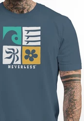 Neverless Herren T-Shirt Surfing Icons 