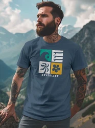 Neverless Herren T-Shirt Surfing Icons 