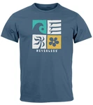 Neverless Herren T-Shirt Surfing Icons 