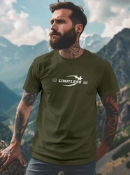 Neverless Print-Shirt Herren T-Shirt Limitless Icon Typographie Schriftzug Dunkelgrün