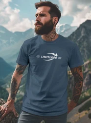 Neverless Print-Shirt Herren T-Shirt Limitless Icon Typographie Schriftzug 