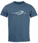 Neverless Print-Shirt Herren T-Shirt Limitless Icon Typographie Schriftzug 