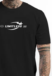 Neverless Print-Shirt Herren T-Shirt Limitless Icon Typographie Schriftzug Lila/Braun/Schwarz/Rot/Dunkelgrau