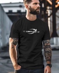 Neverless Print-Shirt Herren T-Shirt Limitless Icon Typographie Schriftzug Lila/Braun/Schwarz/Rot/Dunkelgrau