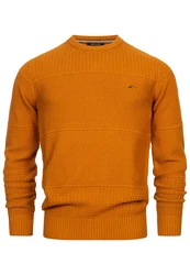Indicode Herren Injustice Pullover mit Rundhals-Ausschnitt Caramel