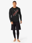 SUPER.NATURAL Sweatshirt Herren KRYSSEDE SKI Schwarz/Rot/Braun