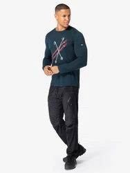 SUPER.NATURAL Sweatshirt Herren KRYSSEDE SKI Dunkelblau/Hellblau/Blau/Grau