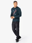 SUPER.NATURAL Sweatshirt Herren KRYSSEDE SKI Dunkelblau/Hellblau/Blau/Grau
